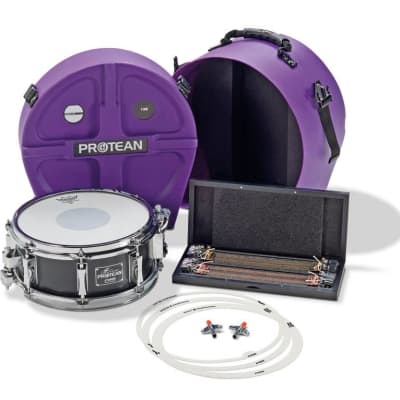 Sonor Signature Snare Drum Gavin Harrison Protean 12x5 Premium Pack w/ Case and Extra Wires image 7