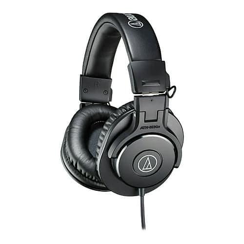 Audio-Technica M-Series ATH-M30x Professional Monitor Headphones (Black)  			