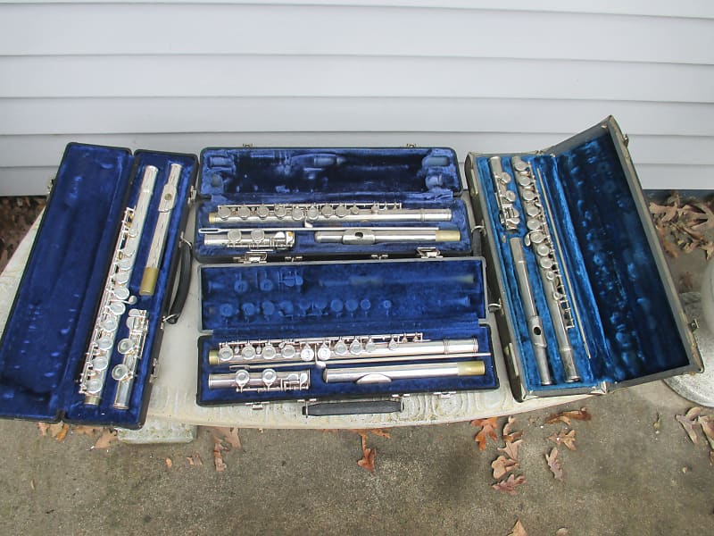 Lot of 4 Flutes Gemeinhardt M2, Gemeinhardt 2SP, US Reverb