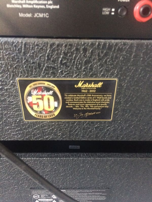 Marshall JCM 800 1 Watt 50th anniversary combo amp | Reverb