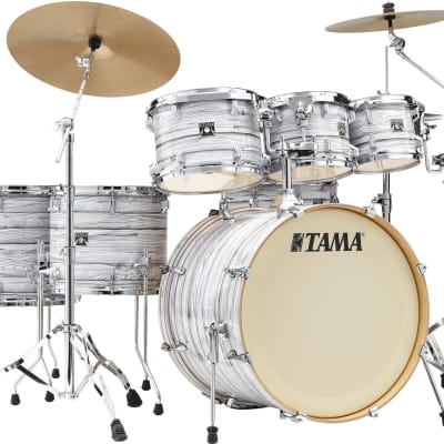 Tama Superstar Classic CK72S 7-piece Shell Pack with Snare Drum - Indigo  Sparkle