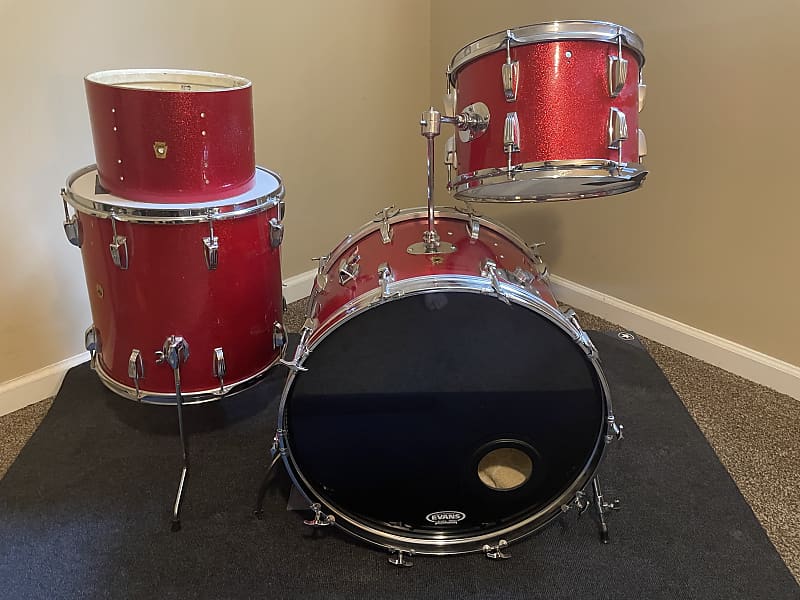 Ludwig No. 980 Super Classic Outfit 9x13 / 16x16 / 14x22" Drum Set 1960s image 1