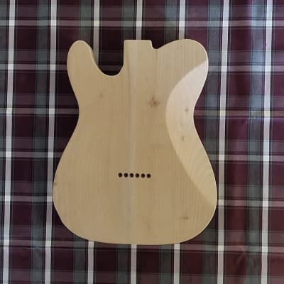 Woodtech Routing - 2 pc Alder - Arm & Belly Cut - Deluxe Telecaster Body - Unfinished image 2