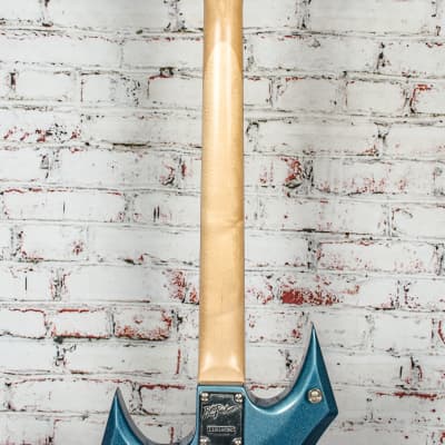 BC Rich - Platinum Series Warlock MIK - Solid Body HH Electric Guitar, Ice Blue Met. - x2080 - USED image 14
