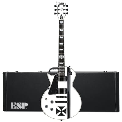 ESP LTD Iron Cross LH James Hetfield Left-Handed Guitar w/ Case – Snow White for sale