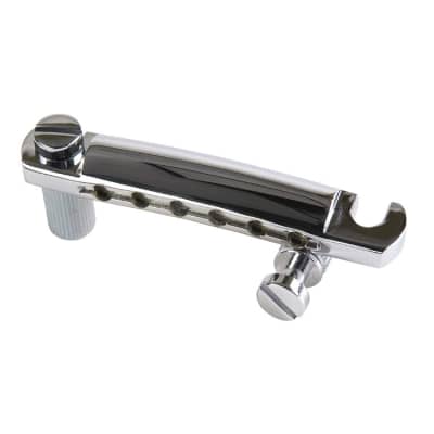 Gibson PTTP-010 Chrome Stopbar Tailpiece With Studs & Inserts image 4