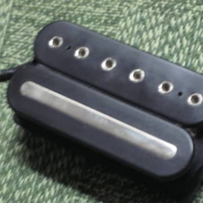 used (less than lite average wear) genuine DiMarzio BHWP3 BRIDGE  (F-spaced) pickup [which is an OEM-supplied DiMarzio "Drop Sonic" (D-Sonic)], early to mid 2000s, BLACK (+ screws) 11.45k, from early JP6, wire needs to be lengthened image 9