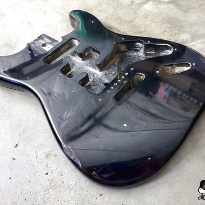 Unknown S-Style Guitar Body #1 (1990s, Black) image 2