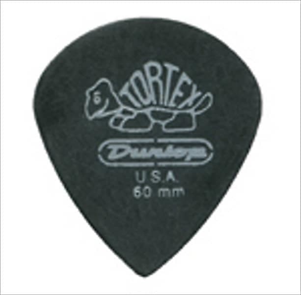 Dunlop Guitar Picks  12 Pack  Tortex  Pitch Black Jazz  .60mm  482P.60 image 1