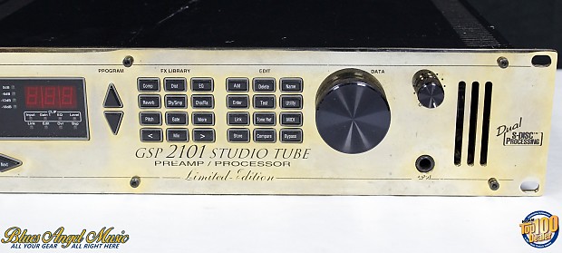 1994 Limited Edition Gold-Face Digitech GSP 2101 Studio Tube