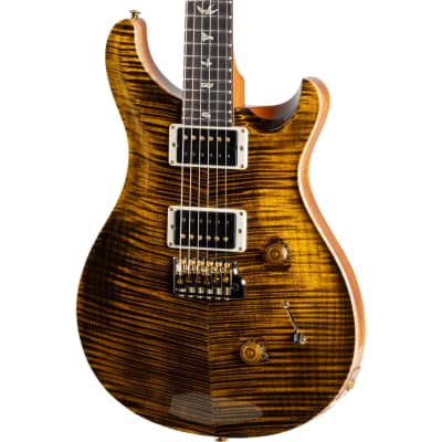 PRS Custom 24 10 Top Electric Guitar, Yellow Tiger image 7
