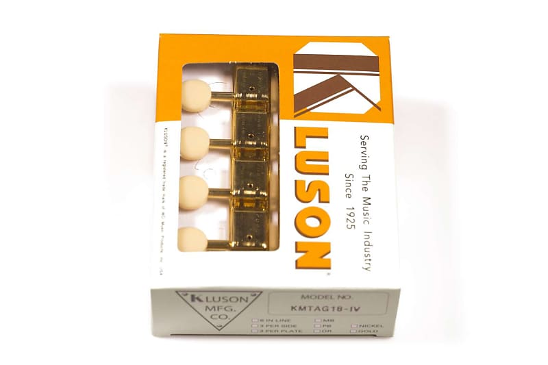 Kluson Supreme A Type Gold Mandolin tuners, 181 Ratio, Reverb UK