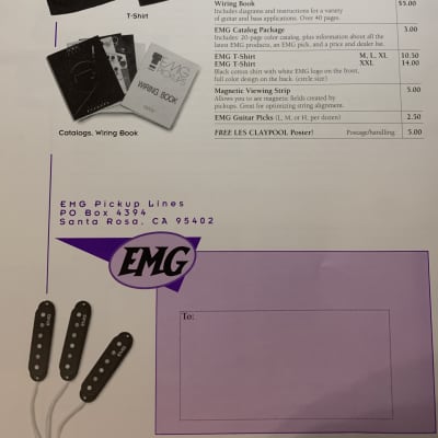 EMG Catalog Brochures Pickup Lines Vintage H 85 89 image 17