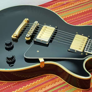 Burny Les Paul Custom 1980s Black Beauty MIJ CIJ Made In