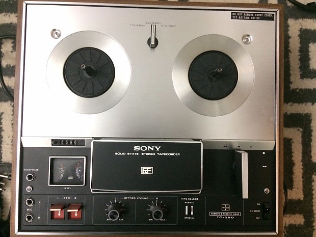 Sony TC-280 Reel to Reel 1973 4-Track Stereo Tape Recorder Ferrite