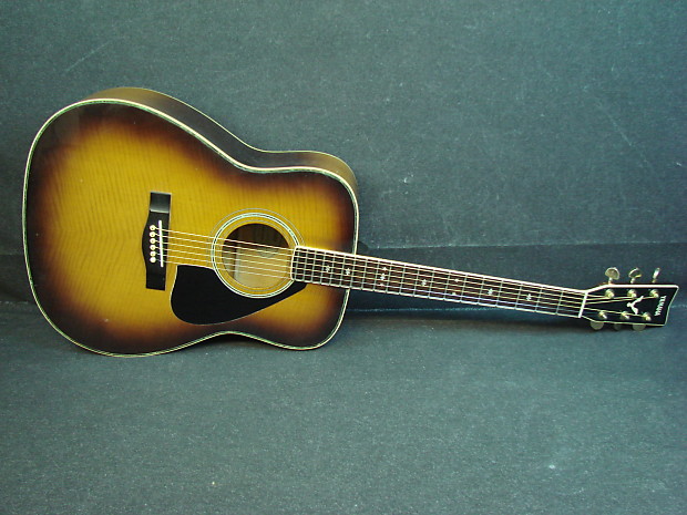 Yamaha FG-465 Dreadnought Vintage Burst Solid Top Acoustic | Reverb