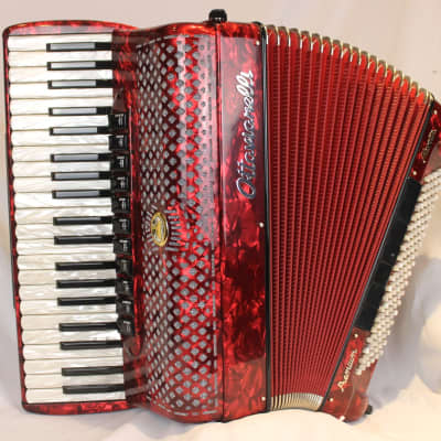 NEW Red Ottavianelli Principessa II Piano Accordion LMMH 41 120 image 1