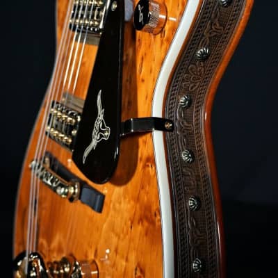 Gretsch Custom Shop G6130 Roundup Birdseye Knotty Pine Guitar image 5