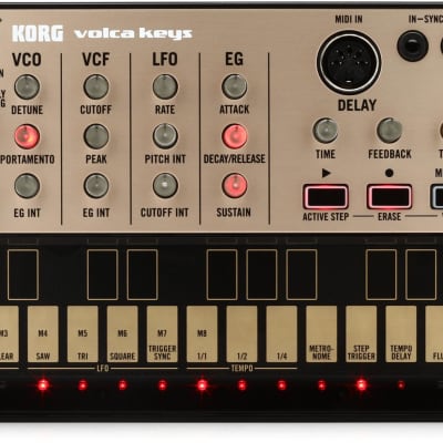 Korg Volca Keys Analog Loop Synthesizer  Bundle with Arturia KeyStep 32-key Controller & Sequencer - White image 2