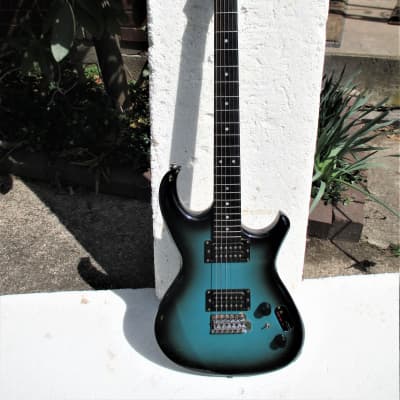 Aria Pro II RS Inazuma V Guitar, 1983,  Japan,  Matsumoku , Maxon MMK 45 PU's,  Blueburst,  Cool for sale