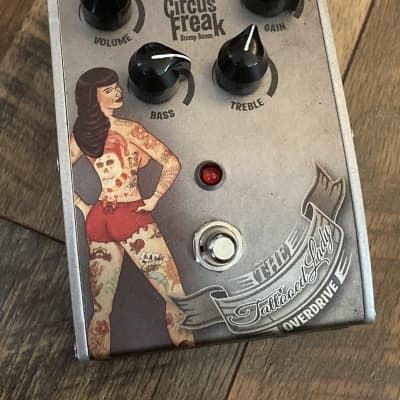 Circus Freak Stomp Boxes The Tattooed Lady Overdrive Silver image 1