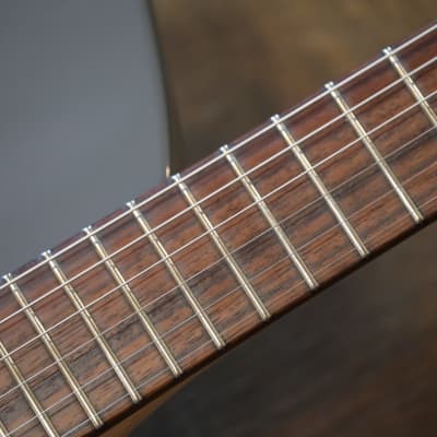 2017 Dean Gordon Guitars Mirus Flat Top Electric Guitar Gray SH + Coffin Case image 8
