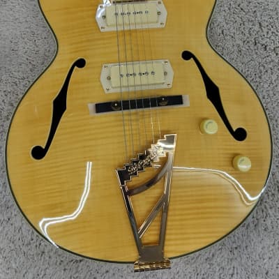 D'Angelico Excel 59 Hollowbody Electric Guitar w/Case, Natural DAE59NACGT #4 image 3