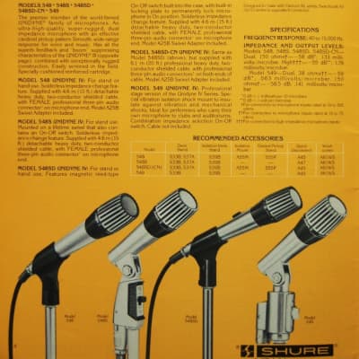 Shure 548S / 549 Unidyne IV Dynamic Microphone – Cole Picks