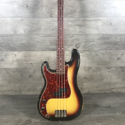 Fender Precision Bass 1966 Sunburst Lefty image 1