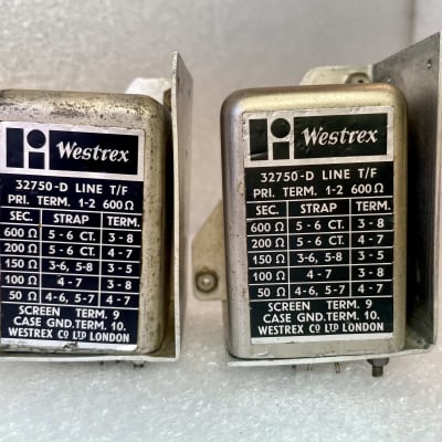 Westrex 32750-D LINE Transformers Vintage - Pair image 1