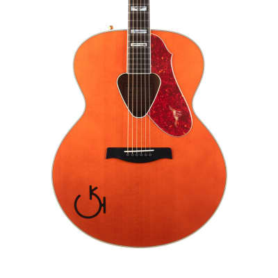 Used Gretsch G6022 Rancher Jumbo Acoustic Guitar Orange 2001 for sale