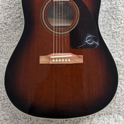 Epiphone J-45 Studio Acoustic Guitar, Model AJ-220S Mahogany Burst - EA22MBNH1 image 1