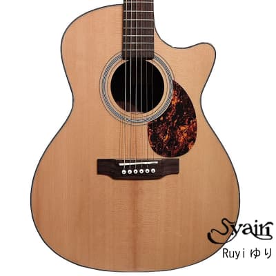 S.yairi Ruyi ゆり solid sitka spruce & claro walnut cutaway acoustic guitar image 2