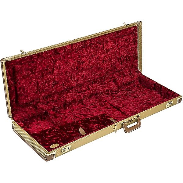 Fender G&G Deluxe Strat/Tele Hardshell Case, Tweed with Red Poodle Plush Interior 2016 image 2
