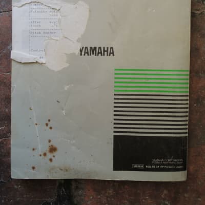 Rare Original YAMAHA 90' SY22 SY 22 Owner manual UK English DE FR image 2