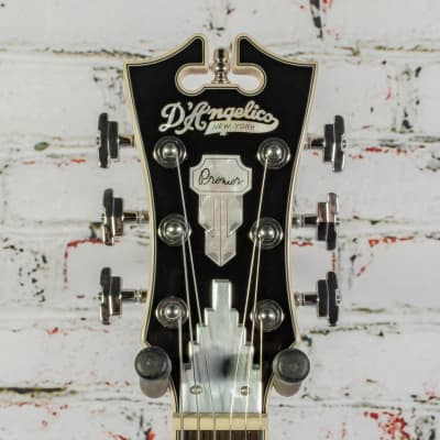 D'Angelico Premier Bedford SH Electric Guitar, Black Flake x3704 image 4