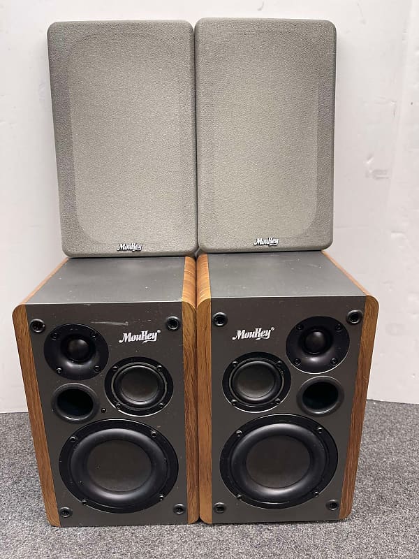 【中古美品】Moukey スピーカーシステム MA-20-1 Moukey MA20-1 3-Way Powered Bluetooth Bookshelf Speakers