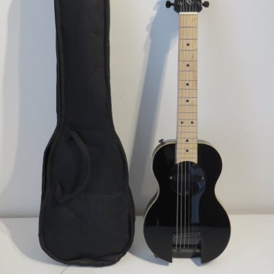 G# Sharp Oivin Fjeld  OF-1 Travel Guitar in Black with Gig Bag image 1