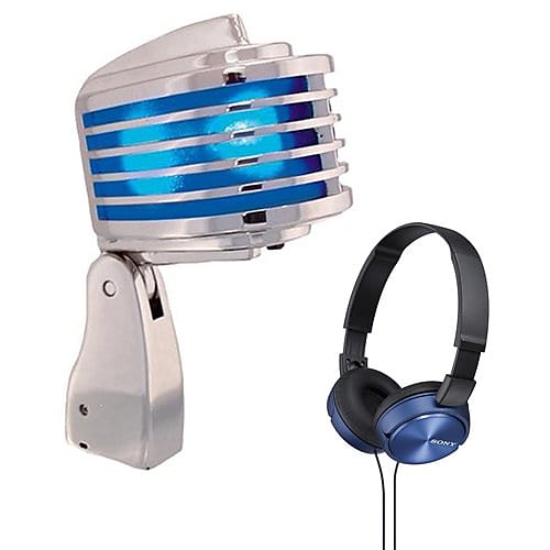 Heil The Fin Deco-Style Dynamic Mic w/ Blue LEDs | Reverb