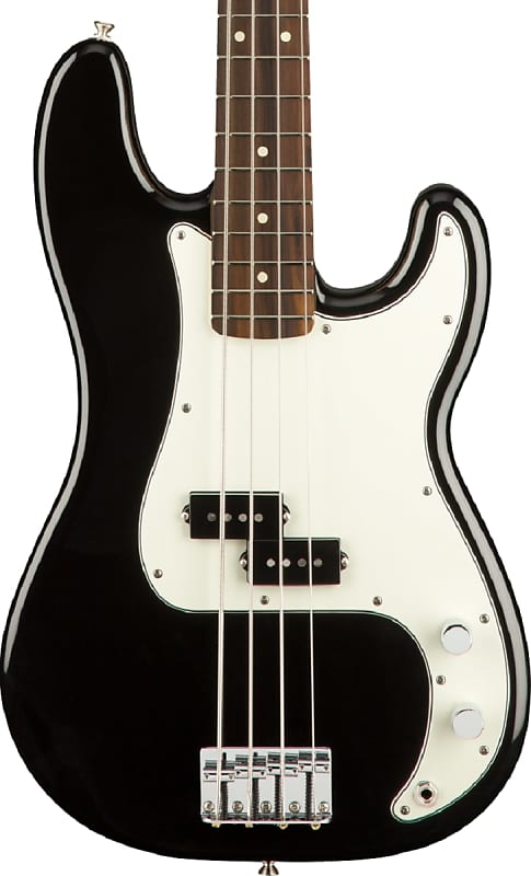 Fender Player Precision Bass Pau Ferro FB, Black image 1