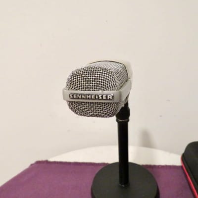 Modified Sennheiser MD 421-U Cardioid Dynamic Microphone 1960s - 1970s - White image 2