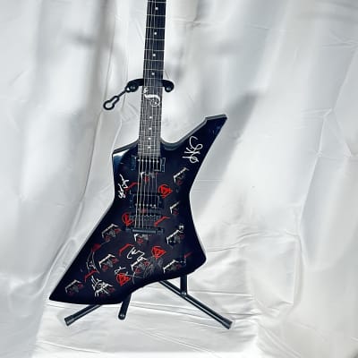 METALLICA SIGNED FULL BAND ESP LTD Snakebyte James Hetfield Signature 2011 - Present - Black Satin image 1