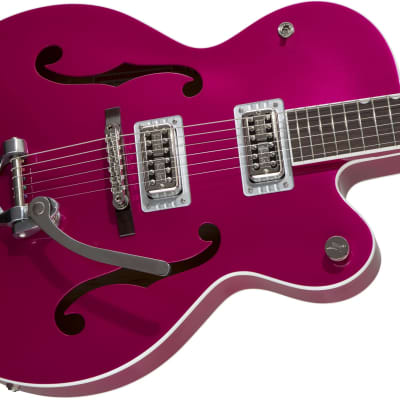 GRETSCH - G6120T-HR Brian Setzer Signature Hot Rod Hollow Body with Bigsby  Rosewood Fingerboard  Candy Magenta - 2401215856 image 5