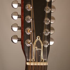 Vintage MADE IN JAPAN Alvarez 5021 12 string acoustic guitar with a nice hardshell case image 15