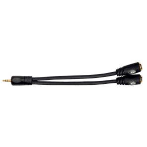 Planet Waves PW-P047ZZ 1/8" TRS Male to Dual 1/8" TRS Female Stereo Cable Adapter