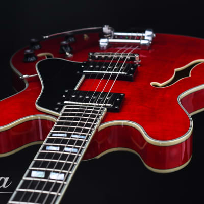 Eastman T486B Cherry Red Bigsby image 11