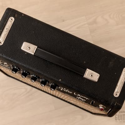 1965 Fender Vibro Champ Vintage Black Panel Tube Amp 1x8, Class A, FEIC image 3
