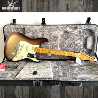 Fender American Ultra Stratocaster SSS, 8.0 lbs. 2022 Mocha Burst image 2