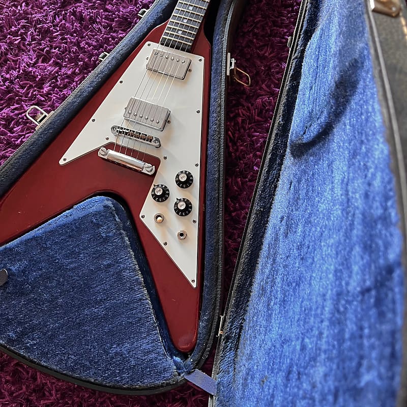 1978 Greco Japan FV-600 Flying V (Cherry Red) (w/ OHSC) | Reverb 1978 Greco Japan FV-600 Flying V (Cherry Red) (w/ OHSC) | Reverb