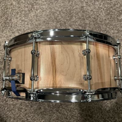 JJrums Ambrosia Maple 5.5x14 Stave Shell snare drum image 5